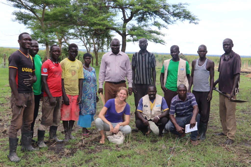 Native Seeds team at the Palorinya Refugee Settlement, May 2018